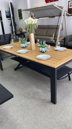 Lyon, стол обеденный 220*100 см антрацит/натуральный