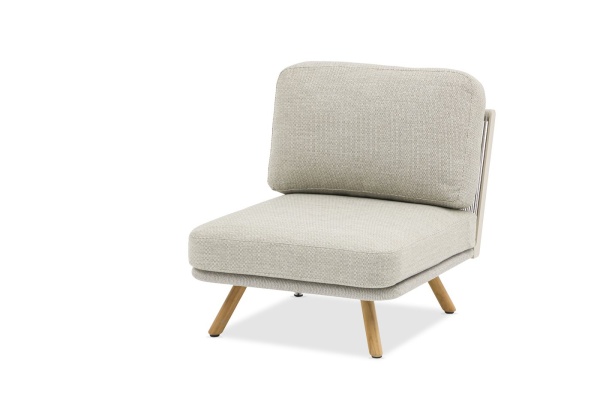 Avesta, комплект лаунж мебели с кушеткой тик/роуп 0244-0240-06-163 Тик Роуп BRAFRITID (Brafab) Avesta, комплект лаунж мебели с кушеткой тик/роуп