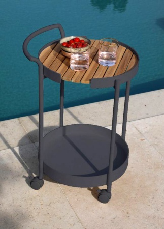 Тележка сервировочная Trelleborg 0186-72 Тик Алюминий BRAFRITID (Brafab) Тележка сервировочная Trelleborg