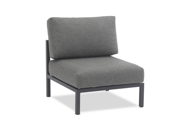 Stockholm L+, угловой комплект c прямоугольным столом (антрацит/серый)