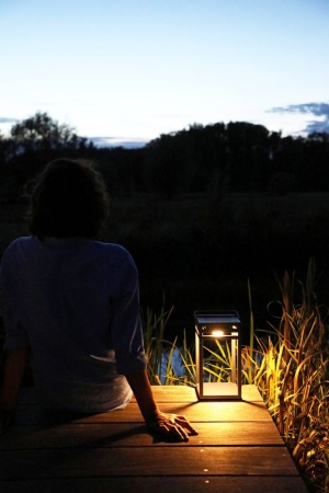 Sala, лампа 28см, антрацит/тик