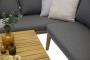 Угловой комплект мебели из роупа Paris Gray 015173L Акация Роуп Azzura Угловой комплект мебели из роупа Paris Gray