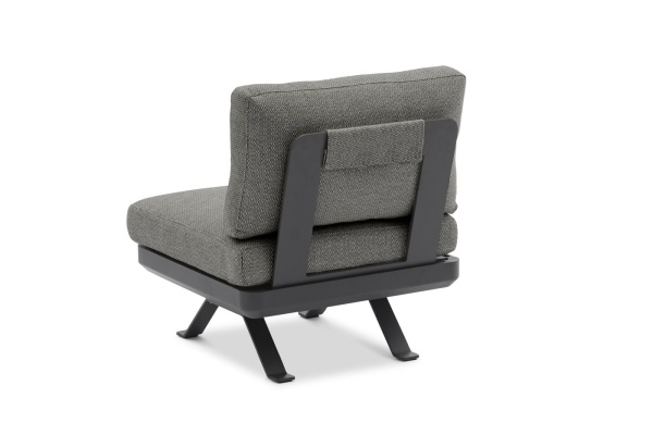 Lund D, комплект мебели антрацит/антрацит, алюминий