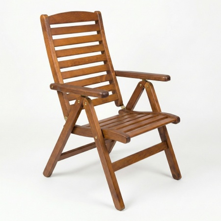 Регина, кресло складное, коричневый, массив сосны