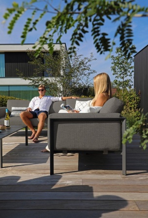 Stockholm, угловой диван с креслом, антрацит/серый