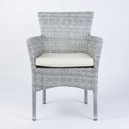 Диана, кресло, серо-белый, искусственный ротанг