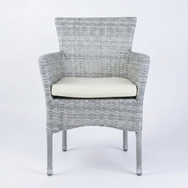 Диана, кресло, серо-белый, искусственный ротанг