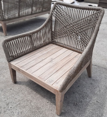 Кресло из роупа Colombo lounge R168PR2 Акация Роуп Azzura Кресло из роупа Colombo lounge