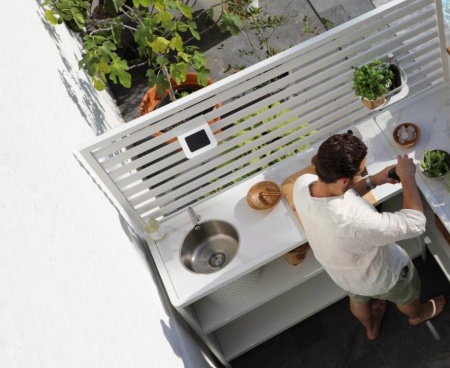 Arvika, уличная кухня белая 0248-0249-50 Алюминий BRAFRITID (Brafab) Arvika, уличная кухня белая