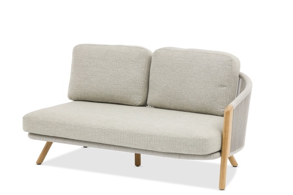 Avesta, комплект лаунж мебели с кушеткой тик/роуп 0244-0240-06-163 Тик Роуп BRAFRITID (Brafab) Avesta, комплект лаунж мебели с кушеткой тик/роуп